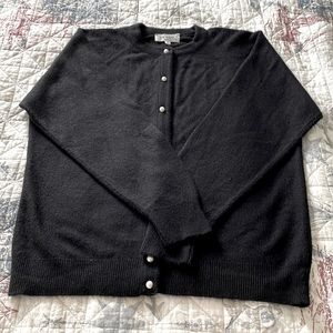 Woman’s Black Button Down Sweater.